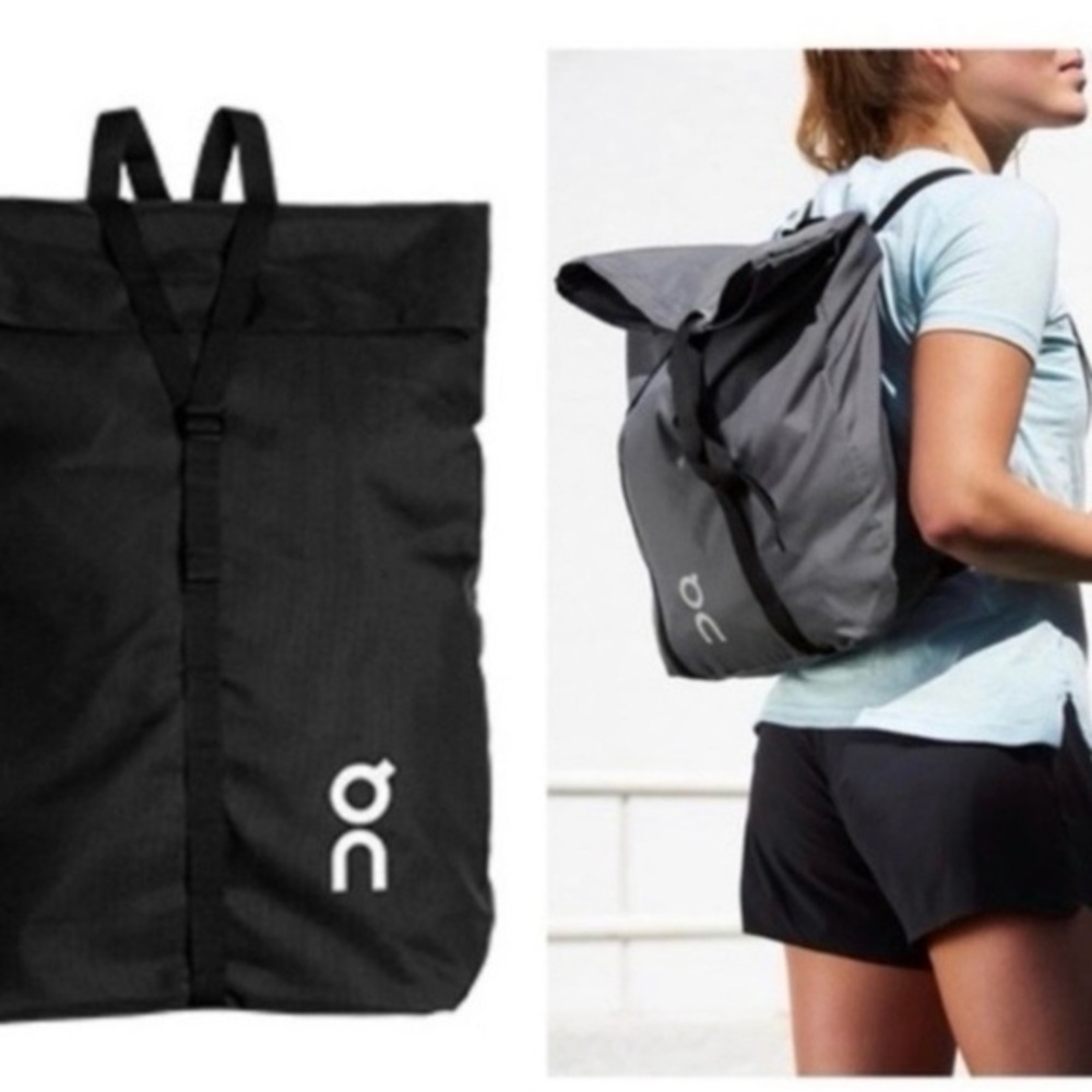 On cloud On Running Black and Gray Backpack for Men